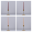 GloboStar® AUTUMN-CALM 35207 ΣΕΤ 4 Αρωματικά Κεριά Κηροπηγίου Παραφίνης με Άρωμα Άγριο Τριαντάφυλλο Πολύχρωμα Μ2 x Π2 x Υ25cm