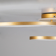 GloboStar® NEMESIS 61110 Φωτιστικό Οροφής Δαχτυλίδι-Κύκλος LED CCT 98W 11858lm 360° AC 220-240V - Εναλλαγή Φωτισμού μέσω Τηλεχειριστηρίου All In One Ψυχρό 6000k+Φυσικό 4500k+Θερμό 2700k Dimmable Φ25+35+45cm+BackLight - Χρυσό Βούρτσας - 3 Years Warranty