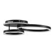 GloboStar® VENOM 61120 Φωτιστικό Οροφής Δαχτυλίδι-Κύκλος LED CCT 67W 8107lm 360° AC 220-240V - Εναλλαγή Φωτισμού μέσω Τηλεχειριστηρίου All In One Ψυχρό 6000k+Φυσικό 4500k+Θερμό 2700k Dimmable Φ25+40cm+BackLight - Μαύρο - 3 Years Warranty