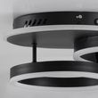 GloboStar® VENOM 61120 Φωτιστικό Οροφής Δαχτυλίδι-Κύκλος LED CCT 67W 8107lm 360° AC 220-240V - Εναλλαγή Φωτισμού μέσω Τηλεχειριστηρίου All In One Ψυχρό 6000k+Φυσικό 4500k+Θερμό 2700k Dimmable Φ25+40cm+BackLight - Μαύρο - 3 Years Warranty