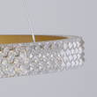 GloboStar® DIAMOND TRIO 61139-DECO Κρεμαστό Φωτιστικό Δαχτυλίδι-Κύκλος LED CCT 120W 14723lm 360° AC 220-240V - Εναλλαγή Φωτισμού μέσω Τηλεχειριστηρίου All In One Ψυχρό 6000k+Φυσικό 4500k+Θερμό 2700k Dimmable Φ40+60+80cm - Χρυσό Βούρτσας - 3 Years Warranty
