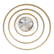 GloboStar® DIAMOND TRIO 61139-DECO Κρεμαστό Φωτιστικό Δαχτυλίδι-Κύκλος LED CCT 120W 14723lm 360° AC 220-240V - Εναλλαγή Φωτισμού μέσω Τηλεχειριστηρίου All In One Ψυχρό 6000k+Φυσικό 4500k+Θερμό 2700k Dimmable Φ40+60+80cm - Χρυσό Βούρτσας - 3 Years Warranty