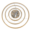 GloboStar® NEMESIS TRIO 61172-DECO Κρεμαστό Φωτιστικό Δαχτυλίδι-Κύκλος LED CCT 120W 14723lm 360° AC 220-240V - Εναλλαγή Φωτισμού μέσω Τηλεχειριστηρίου All In One Ψυχρό 6000k+Φυσικό 4500k+Θερμό 2700k Dimmable Φ40+60+80cm - Χρυσό Βούρτσας - 3 Years Warranty