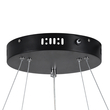 GloboStar® VENOM DUO 61185 Κρεμαστό Φωτιστικό Δαχτυλίδι-Κύκλος LED CCT 75W 8818lm 120° AC 220-240V - Εναλλαγή Φωτισμού μέσω Τηλεχειριστηρίου All In One Ψυχρό 6000K+Φυσικό 4500K+Θερμό 2700K Dimmable Φ40+60cm - Μαύρο - 3 Years Warranty