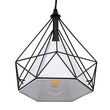 GloboStar® EIFFEL 61569 Vintage Κρεμαστό Φωτιστικό Ράγα Τρίφωτο 3 x E27 IP20 Μαύρο Μέταλλο με Λευκό Ύφασμα - Μ68 x Π25 x Υ130cm