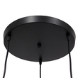 GloboStar® FIGURE 10001655 Παιδικό Κρεμαστό Φωτιστικό Φιγούρα Τρίφωτο 3 x E27 IP20 Μαύρο Μέταλλο - Μ45 x Π45 x Υ40cm