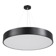 GloboStar® BURTON 61202-P Κρεμαστή Πλαφονιέρα Οροφής LED CCT 75W 8625lm 120° AC 220-240V - Εναλλαγή Φωτισμού μέσω Τηλεχειριστηρίου All In One Ψυχρό 6000k+Φυσικό 4500k+Θερμό 2700k Dimmable Φ60cm - Μαύρο - 3 Years Warranty