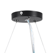 GloboStar® KAMALA 61208-P Κρεμαστή Πλαφονιέρα Οροφής LED CCT 75W 8625lm 120° AC 220-240V - Εναλλαγή Φωτισμού μέσω Τηλεχειριστηρίου All In One Ψυχρό 6000k+Φυσικό 4500k+Θερμό 2700k Dimmable Μ60 x Π60 x Υ8cm - Μαύρο - 3 Years Warranty