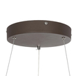 GloboStar® SALEM 61244 Κρεμαστή Πλαφονιέρα Οροφής Δαχτυλίδι-Κύκλος LED CCT 75W 8625lm 120° AC 220-240V - Εναλλαγή Φωτισμού μέσω Τηλεχειριστηρίου All In One Ψυχρό 6000k+Φυσικό 4500k+Θερμό 2700k Dimmable Φ45cm - Καφέ Χάλκινο - 3 Years Warranty