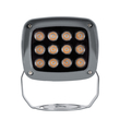 GloboStar® FLOOD-XENA 90120 Προβολέας Wall Washer με Αντιθαμβωτική Γρίλια για Φωτισμό Κτιρίων LED 12W 1260lm 10° AC 220-240V Αδιάβροχο IP65 Μ13.5 x Π11 x Υ15cm Αρχιτεκτονικό Πορτοκαλί 2200K - Γκρι Ανθρακί - 3 Χρόνια Εγγύηση