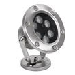 GloboStar® UNDERWATER-DINA 90677 Υποβρύχιο Φωτιστικό Σποτ Ειδικό για Σιντριβάνια LED 9W 945lm 30° DC 24V Αδιάβροχο IP68 Φ12 x Υ14cm Πολύχρωμο RGBW DMX512 - Ανοξείδωτο Ατσάλι - 3 Χρόνια Εγγύηση