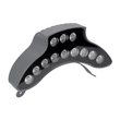 GLOBOSTAR® TREELIGHT-PINA 90683 Κυρτή Μπάρα Φωτισμού Wall Washer για Φυτά - Δέντρα LED 12W 1320lm 30° DC 24V Αδιάβροχο IP65 Θερμό Λευκό 2700K Dimmable - Γκρι Ανθρακί - Μ20.5 x Π5.5 x Υ12cm - 3 Χρόνια Εγγύηση