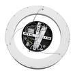 GloboStar® SALEM 61241 Κρεμαστή Πλαφονιέρα Οροφής Δαχτυλίδι-Κύκλος LED CCT 75W 8625lm 120° AC 220-240V - Εναλλαγή Φωτισμού μέσω Τηλεχειριστηρίου All In One Ψυχρό 6000k+Φυσικό 4500k+Θερμό 2700k Dimmable Φ45cm - Μαύρο - 3 Years Warranty