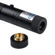 GloboStar® 78998 Φορητό Επαναφορτιζόμενο Laser Pointer 5Mw Class 3 DOT Zoom με Extra Κεφαλή για Dot Effects με Μπαταρία 18650 Li-ion 4800mAh & Φορτιστή - Μπλε 450nm Φ2.2 x Υ15cm