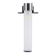 GloboStar® ELSA 60406 Μοντέρνο Φωτιστικό Τοίχου - Απλίκα Καθρέπτη Μπάνιου - Πίνακα 1 x G9 360° AC 220-240V IP44 Μ3.5 x Π13.5 x Υ20cm - Χρώμιο Νίκελ - 5 Χρόνια Εγγύηση