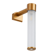 GloboStar® ELSA 60407 Μοντέρνο Φωτιστικό Τοίχου - Απλίκα Καθρέπτη Μπάνιου - Πίνακα 1 x G9 360° AC 220-240V IP44 Μ3.5 x Π13.5 x Υ20cm - Χάλκινο - 5 Χρόνια Εγγύηση