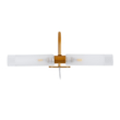 GloboStar® FLORA 60415 Μοντέρνο Φωτιστικό Τοίχου - Απλίκα Καθρέπτη Μπάνιου - Πίνακα 2 x G9 270° AC 220-240V IP44 Μ31 x Π13 x Υ12cm - Χάλκινο - 5 Χρόνια Εγγύηση