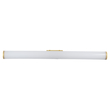 GloboStar® MABEL 60429 Μοντέρνο Φωτιστικό Τοίχου - Απλίκα Καθρέπτη Μπάνιου - Πίνακα LED 12W 1400lm 270° AC 220-240V IP44 Μ60 x Π10 x Υ5cm - Φυσικό Λευκό 4500K - Χρυσό - 3 Χρόνια Εγγύηση
