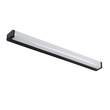 GloboStar® RENATA 60440 Μοντέρνο Φωτιστικό Τοίχου - Απλίκα Καθρέπτη Μπάνιου - Πίνακα LED 12W 1400lm 210° AC 220-240V IP44 Μ60 x Π4 x Υ5.5cm - Φυσικό Λευκό 4500K - Μαύρο - 3 Χρόνια Εγγύηση