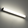 GloboStar® RENATA 60440 Μοντέρνο Φωτιστικό Τοίχου - Απλίκα Καθρέπτη Μπάνιου - Πίνακα LED 12W 1400lm 210° AC 220-240V IP44 Μ60 x Π4 x Υ5.5cm - Φυσικό Λευκό 4500K - Μαύρο - 3 Χρόνια Εγγύηση