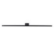GloboStar® MEGAN 60448 Μοντέρνο Φωτιστικό Τοίχου - Απλίκα Καθρέπτη Μπάνιου - Πίνακα LED 12W 1400lm 120° AC 220-240V IP44 Μ60 x Π12 x Υ4cm - Φυσικό Λευκό 4500K - Μαύρο - 3 Χρόνια Εγγύηση