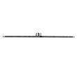 GloboStar® MEGAN 60449 Μοντέρνο Φωτιστικό Τοίχου - Απλίκα Καθρέπτη Μπάνιου - Πίνακα LED 12W 1400lm 120° AC 220-240V IP44 Μ60 x Π12 x Υ4cm - Φυσικό Λευκό 4500K - Χρώμιο Νίκελ - 3 Χρόνια Εγγύηση
