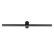GloboStar® ROSA 60450 Μοντέρνο Φωτιστικό Τοίχου - Απλίκα Καθρέπτη Μπάνιου - Πίνακα LED 12W 1400lm 120° AC 220-240V IP44 Μ60 x Π15 x Υ7cm - Φυσικό Λευκό 4500K - Μαύρο - 3 Χρόνια Εγγύηση