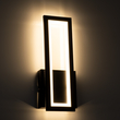 GloboStar® TIARA 61327 Φωτιστικό Τοίχου - Απλίκα Design LED CCT 12W 1440lm 360° AC 220-240V - Εναλλαγή Φωτισμού μέσω Διακόπτη On/Off All In One Ψυχρό 6000k+Φυσικό 4500k+Θερμό 2700k Μ12.5 x Π4 x Υ32cm - Μαύρο - 3 Years Warranty