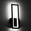 GloboStar® TIARA 61327 Φωτιστικό Τοίχου - Απλίκα Design LED CCT 12W 1440lm 360° AC 220-240V - Εναλλαγή Φωτισμού μέσω Διακόπτη On/Off All In One Ψυχρό 6000k+Φυσικό 4500k+Θερμό 2700k Μ12.5 x Π4 x Υ32cm - Μαύρο - 3 Years Warranty