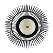 GloboStar® CANDLE 76497 Διακοσμητικό Realistic Κερί με LED Εφέ Κινούμενης Φλόγας - Μπαταρίας 2 x AA (Δεν Συμπεριλαμβάνονται) & Ασύρματο Χειριστήριο IR Θερμό Λευκό 2700K Dimmable Μαύρο Φ19 x Υ24cm