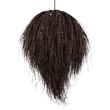 GloboStar® ARCHIPELAGO 01750 Boho Κρεμαστό Φωτιστικό Πλέγμα Μονόφωτο 1 x E27 IP20 Καφέ Ξύλο - Μ40 x Π40 x Υ63cm
