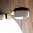 GloboStar® KIARA 60403 Μοντέρνο Φωτιστικό Τοίχου - Απλίκα Καθρέπτη Μπάνιου με 3 Τρόπους Τοποθέτησης LED 5W 560lm 120° AC 220-240V IP44 Μ10 x Π13 x Υ3cm - Φυσικό Λευκό 4500K - Χάλκινο - 3 Χρόνια Εγγύηση
