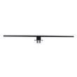 GloboStar® NINA 60420 Μοντέρνο Φωτιστικό Τοίχου - Απλίκα Καθρέπτη Μπάνιου - Πίνακα LED 12W 1400lm 120° AC 220-240V IP44 Μ60 x Π10.5 x Υ4cm - Φυσικό Λευκό 4500K - Μαύρο - 3 Χρόνια Εγγύηση