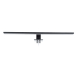GloboStar® NINA 60420 Μοντέρνο Φωτιστικό Τοίχου - Απλίκα Καθρέπτη Μπάνιου - Πίνακα LED 12W 1400lm 120° AC 220-240V IP44 Μ60 x Π10.5 x Υ4cm - Φυσικό Λευκό 4500K - Μαύρο - 3 Χρόνια Εγγύηση