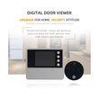 GloboStar® 86017 Ψηφιακή Έξυπνη Camera Εξώπορτας 90° Μοιρών με Έγχρωμη Οθόνη 2.8 Inches - Νυχτερινή Όραση με LED IR - Κουδούνι - Εσωτερική Μνήμη Αποθήκευσης - Λειτουργεί με 4 Μπαταρίες AAA