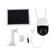 GloboStar® 86055 Αυτόνομη Ηλιακή IP Camera 1080P 2MP WiFi 350° Μοιρών - 3200mAh - Φωτοβολταϊκό Πάνελ - Νυχτερινή Όραση με LED IR - Ανιχνευτή Κίνησης - Νυχτερινή Λήψη - Αδιάβροχη IP66 - Λευκό