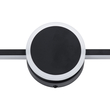GloboStar® OPAL 60454 Μοντέρνο Φωτιστικό Τοίχου - Απλίκα Καθρέπτη Μπάνιου - Πίνακα LED 14W 1600lm 180° AC 220-240V IP44 Μ60 x Π6 x Υ10cm - Φυσικό Λευκό 4500K - Μαύρο - 3 Χρόνια Εγγύηση