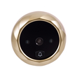 GloboStar® 86068 Επαναφορτιζόμενη Ψηφιακή Έξυπνη Camera Εξώπορτας 90° Μοιρών με Έγχρωμη Οθόνη 2.8 Inches - USB - Νυχτερινή Όραση με LED IR - Κουδούνι - Χρυσό