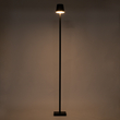 GloboStar® NEGA 60477 Μοντέρνο Επιδαπέδιο Φωτιστικό LED 2.2W 154lm 360° DC 5V Επαναφορτιζόμενο με Μπαταρία Li-ion 4000mAh - Διακόπτη Αφής - Θερμό Λευκό 2700K - Dimmable - D10 x H135cm - Μαύρο - 2 Years Warranty