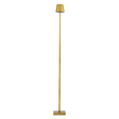 GloboStar® NEGA 60479 Μοντέρνο Επιδαπέδιο Φωτιστικό LED 2.2W 154lm 360° DC 5V Επαναφορτιζόμενο με Μπαταρία Li-ion 4000mAh - Διακόπτη Αφής - Θερμό Λευκό 2700K - Dimmable - D10 x H135cm - Χρυσό - 2 Years Warranty