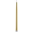 GloboStar® TEARS 61310 Κρεμαστό Φωτιστικό Οροφής Design LED CCT 3W 330lm 180° AC 220-240V - Εναλλαγή Φωτισμού μέσω Διακόπτη On/Off All In One Ψυχρό 6000k+Φυσικό 4500k+Θερμό 2700k Φ3.2 x Υ51.5cm - Χρυσό Βούρτσας - 3 Years Warranty