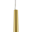 GloboStar® TEARS 61310 Κρεμαστό Φωτιστικό Οροφής Design LED CCT 3W 330lm 180° AC 220-240V - Εναλλαγή Φωτισμού μέσω Διακόπτη On/Off All In One Ψυχρό 6000k+Φυσικό 4500k+Θερμό 2700k Φ3.2 x Υ51.5cm - Χρυσό Βούρτσας - 3 Years Warranty