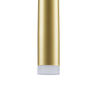 GloboStar® TEARS 61310 Κρεμαστό Φωτιστικό Οροφής Design LED CCT 3W 330lm 180° AC 220-240V - Εναλλαγή Φωτισμού μέσω Διακόπτη On/Off All In One Ψυχρό 6000k+Φυσικό 4500k+Θερμό 2700k Φ3.2 x Υ51.5cm - Χρυσό Βούρτσας - 3 Years Warranty