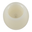 GloboStar® CANDLE 79548 ΣΕΤ 2 x Διακοσμητικά Realistic Κεράκια με LED Εφέ Κινούμενης Φλόγας - Μπαταρίας 2 x CR2032 Μπλε Μπεζ D6 x H5cm
