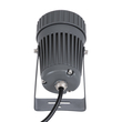 GLOBOSTAR® SPOT-FENIA 90135 Αρχιτεκτονικό Σποτ Φωτισμου LED 10W 1100lm 5° DC 24V Αδιάβροχο IP65 Θερμό Λευκό 2700K Dimmable - Γκρι Ανθρακί - Μ7 x Π7 x Υ12cm - 3 Χρόνια Εγγύηση