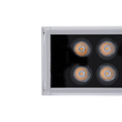 GloboStar® WASHER-GAIA 90215 Μπάρα Φωτισμού Wall Washer LED 144W 12960lm 10° DC 24V Αδιάβροχο IP67 L100 x W7.3 x H4.3cm Θερμό Λευκό 2700K - Ασημί - 3 Years Warranty