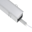 GloboStar® RECESS-PROFILE 70829-3M Προφίλ Αλουμινίου - Βάση & Ψύκτρα Ταινίας LED με Λευκό Γαλακτερό Κάλυμμα - Χωνευτή Χρήση - Πατητό Κάλυμμα - Ασημί - 3 Μέτρα - Μ300 x Π7.5 x Υ7cm