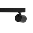 GloboStar® LEONARDO 60346 Μοντέρνο Φωτιστικό Οροφής Ράγα με Κινούμενα Σποτ LED Spot Downlight 20W 2400lm 60° AC 220-240V IP20 Μ32 x Π7 x Υ11.8cm - Μαύρο - Φυσικό Λευκό 4500K - Bridgelux COB - 5 Years Warranty