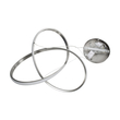 GloboStar® DEXTER 60498 Κρεμαστό Φωτιστικό Οροφής Design LED CCT 72W 8064lm 300° AC 220-240V - Εναλλαγή Φωτισμού μέσω Τηλεχειριστηρίου All In One Ψυχρό 6000k+Φυσικό 4500k+Θερμό 2700k Dimmable Φ56cm - Νίκελ Ασημί Βούρτσας - 3 Years Warranty