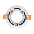 GloboStar® OMICRON 60632 Χωνευτό Στρόγγυλο Σποτ Οροφής για Λάμπα MR16/GU10 - IP20 - Χυτό Αλουμίνιο - Φ8.5 x Υ3cm - Λευκό - 5 Years Warranty